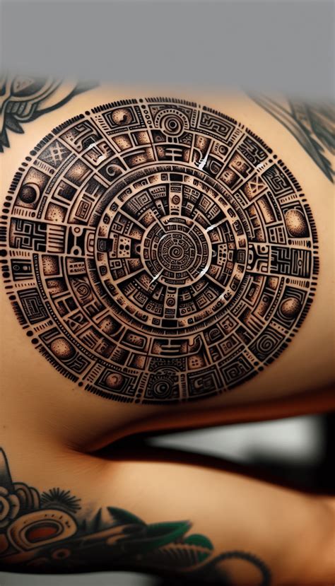 Aztec Calendar Tattoo Placement