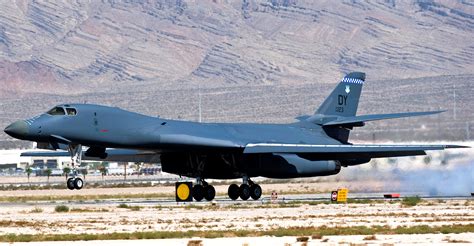 B-1B Lancer carrying bombs