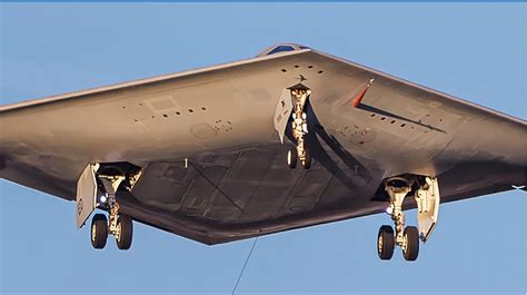 B-21 Raider flying at high speed