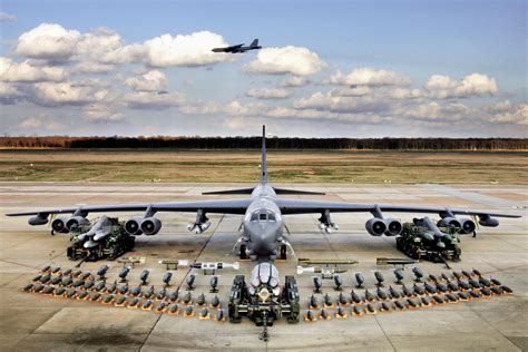 B-52 Stratofortress on an aircraft carrier