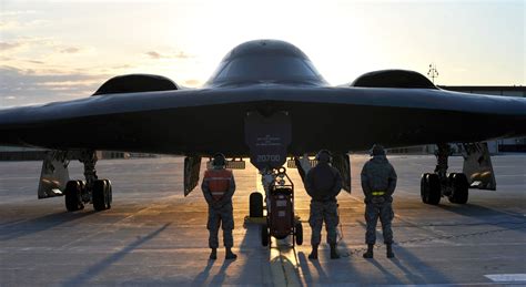 B-2 Bomber undergoing maintenance