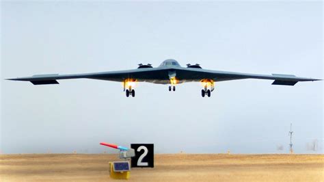 B-2 Bomber taking off