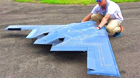 B2 Stealth Bomber RC model in flight