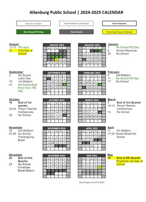 BCSC Calendar Time Management Image 4