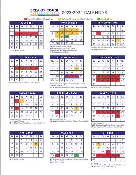 BPS School Calendar Image 2