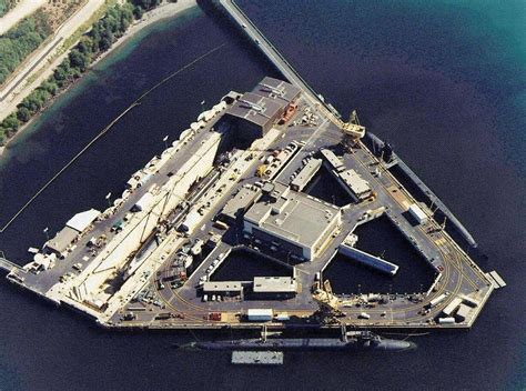 Aerial view of Bangor Naval Base