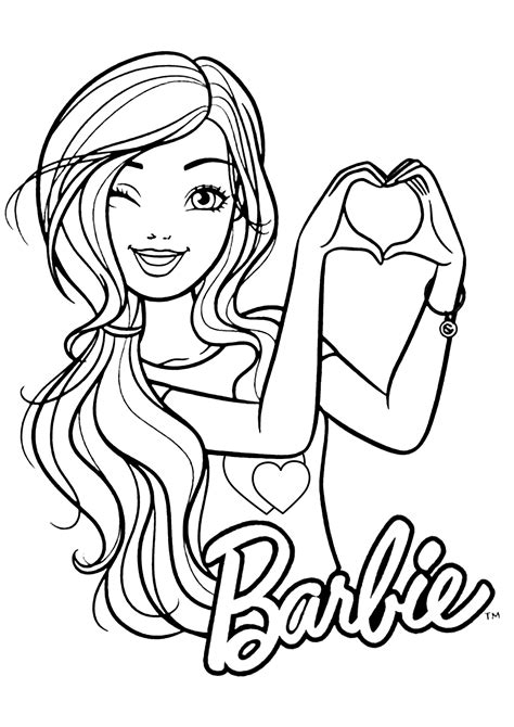 Barbie Printable Color Pages