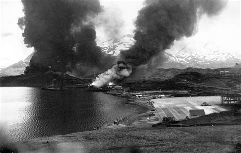 Battle Damage in Aleutian Islands