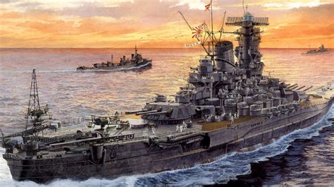 Battleship at Sea