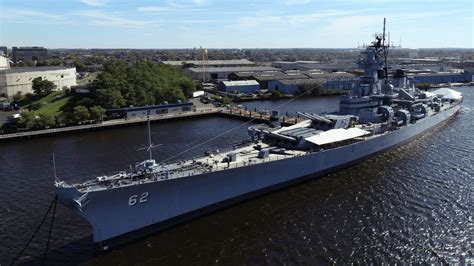 Battleship in Dry Dock