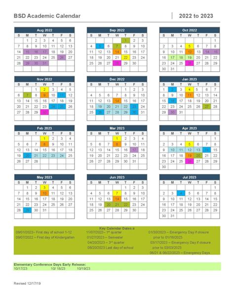 Staying Up-to-Date with the Bellevue School District Calendar