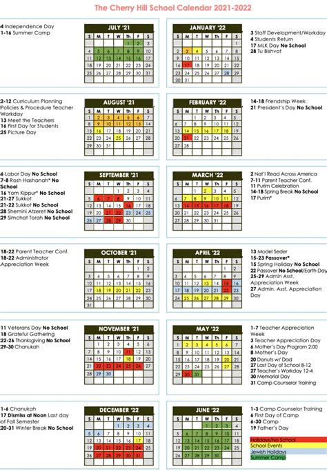 Benefits of Cherry Hill Schools Calendar