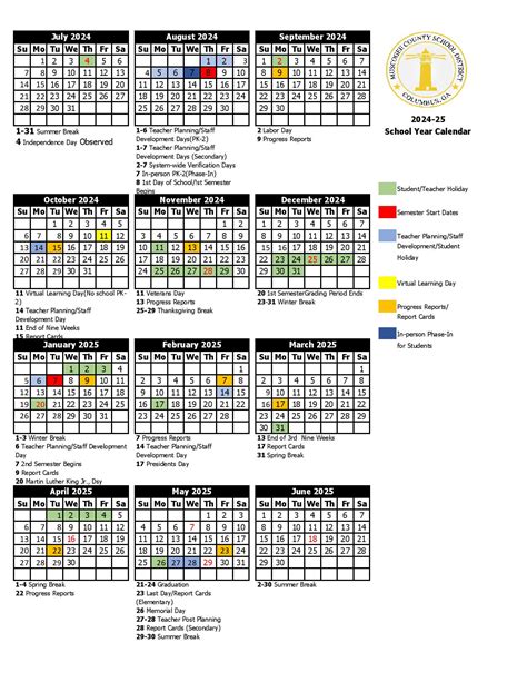 Benefits of Muscogee County School District Calendar