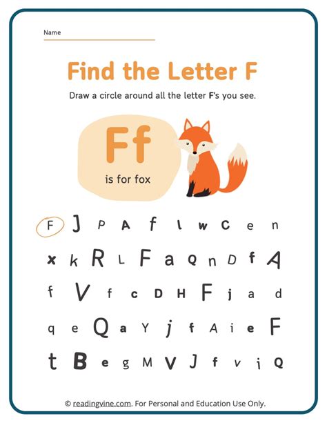 Benefits of Using Letter F Printables