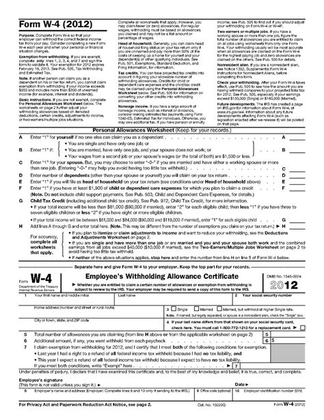 Benefits of Using W4 Form