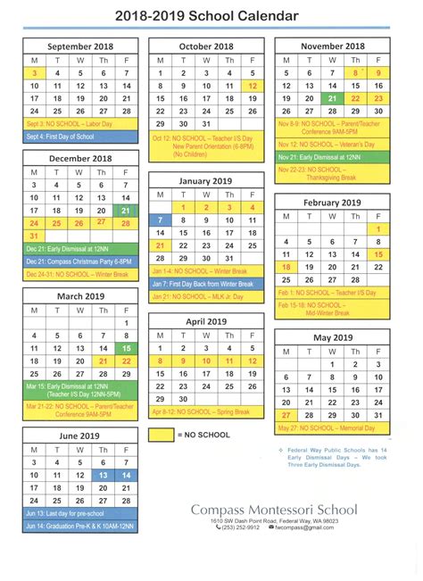 Benefits of the Federal Way Public Schools Calendar