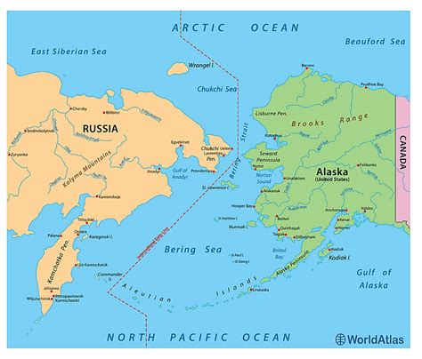 Bering Strait Map