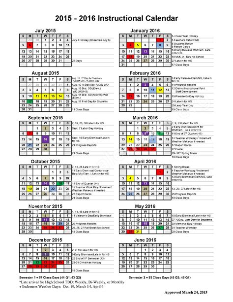 Berkeley County School Calendar