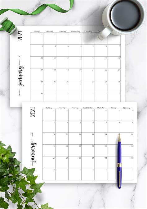 Blank April Calendar Template Example 2