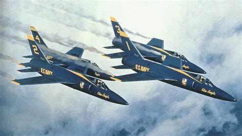 Blue Angels F-11 Tiger formation