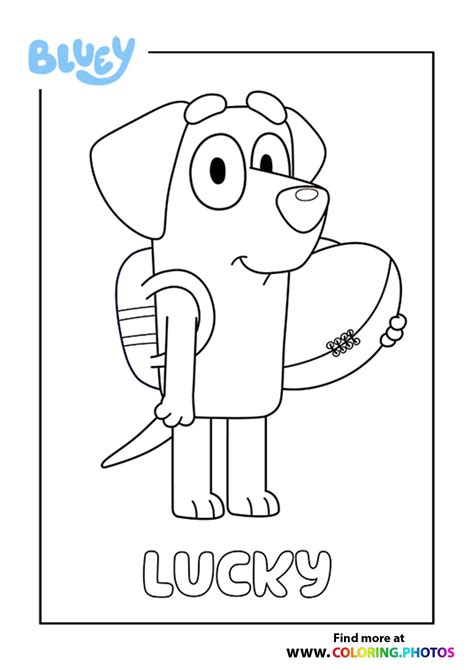 Bluey Coloring Pages for Kids