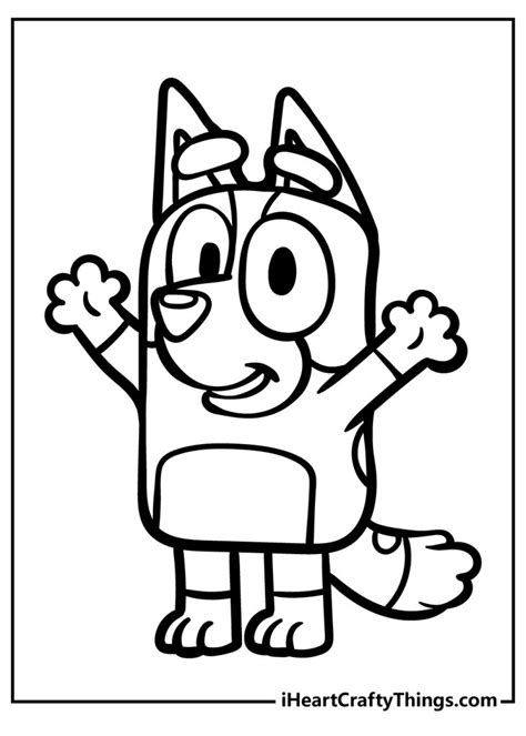 Bluey Coloring Pages for Preschoolers