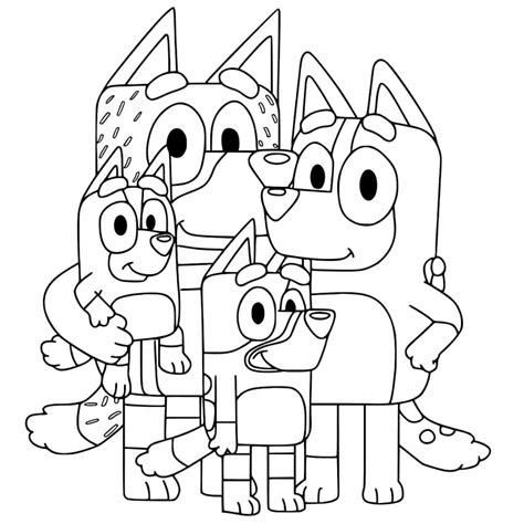 Bluey Printable Coloring Pages