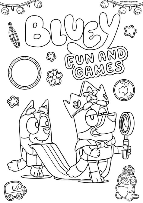 Bluey Printable Coloring Pages for Kids