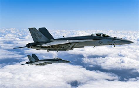 Boeing F/A-18 Hornet Formation