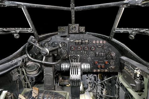 Bomber planes cockpit