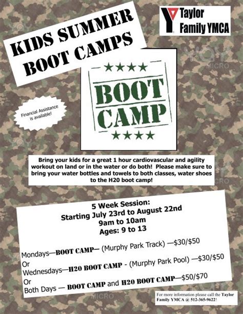 Boot Camp Programs for Youth