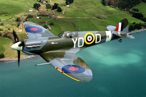 British Spitfire in flight