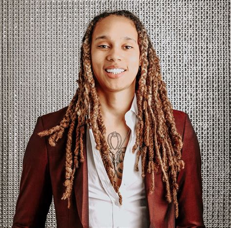 Brittney Griner speaking at a press conference