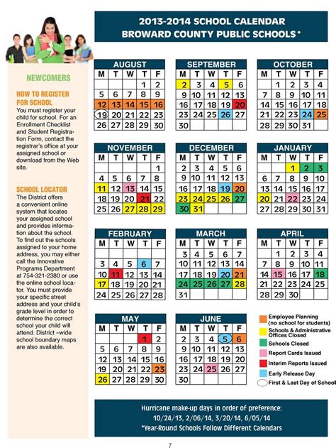 Broward District Calendar Image 1