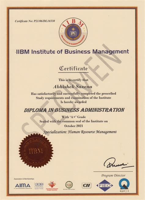 Business Administration Certifications