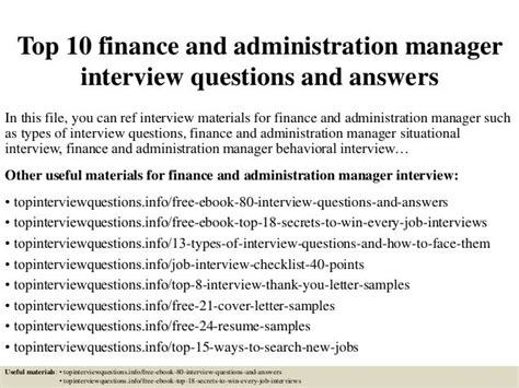 Business Management and Administration Interview Questions