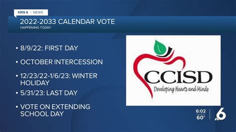 CCISD School Calendar Conclusion