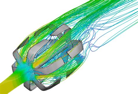 CFD simulations, showing the use of computational fluid dynamics