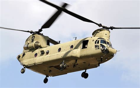 CH-47 Chinook Helicopter in Flight