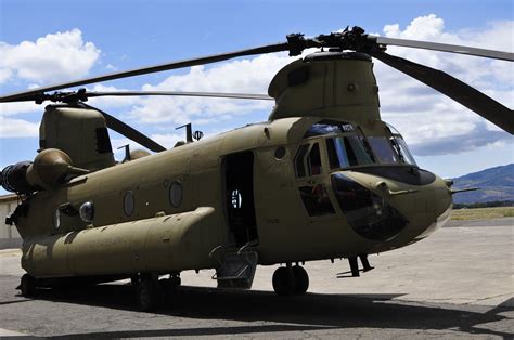 CH-47F Chinook Helicopter in flight