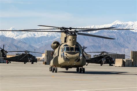 CH-47F Chinook Helicopter in Afghanistan