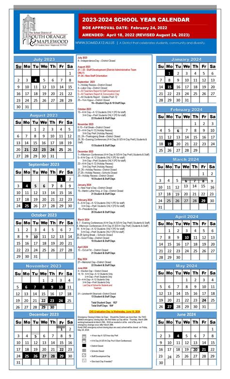 CHS Calendar Dates and Events: A Guide for Parents