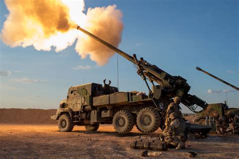 Caesar Self Propelled Howitzer in Action