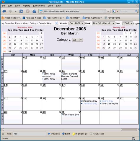 Calendar Accessibility