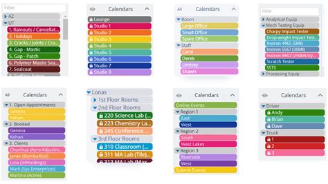 Calendar Color Coding