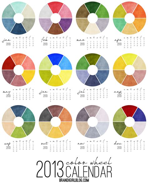 Calendar Color Palette