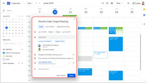 Event Details in Windows Calendar