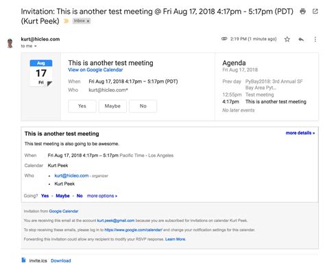 Calendar Invite Notification FAQs