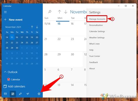 Calendar Settings