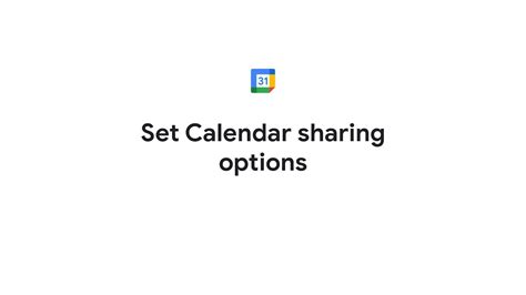 Calendar Sharing Options in Windows